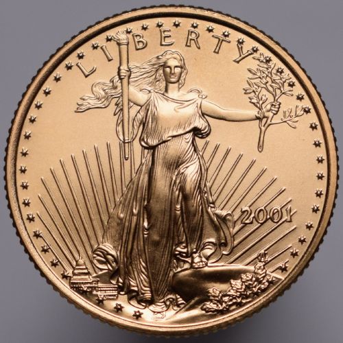 2001 USA Amerykański złoty orzeł - 10 dolarów