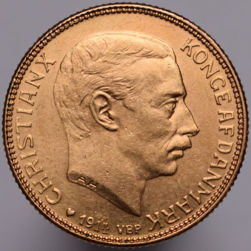 1914 Dänemark Christian X – 20 Kronen