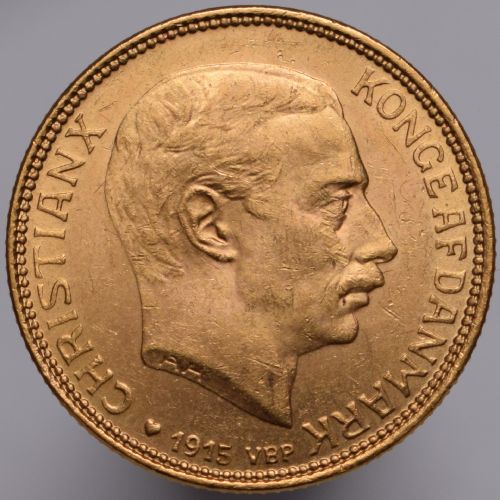 1915 Dänemark Christian X – 20 Kronen