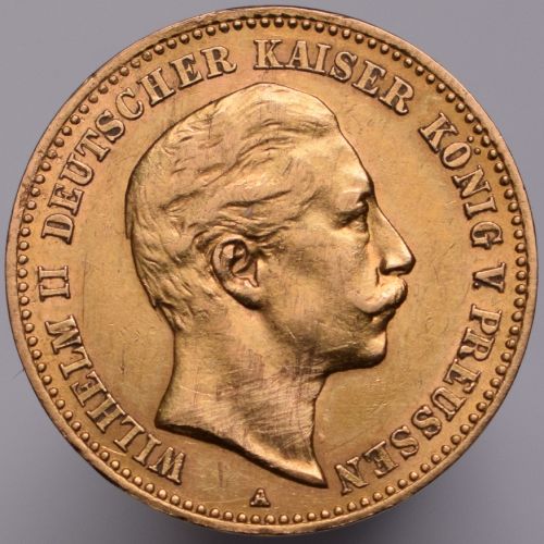 1900 Germany Prussia Wilhelm II - 10 marks
