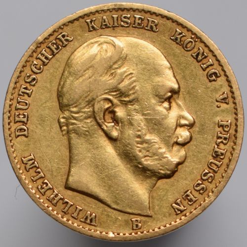 1873 Germany Prussia William I - 10 marks