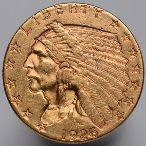 1926 USA Indian Head - $2.5 - 2.5 dollars