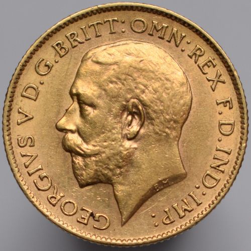 1911 Great Britain George V - 1/2 sovereign