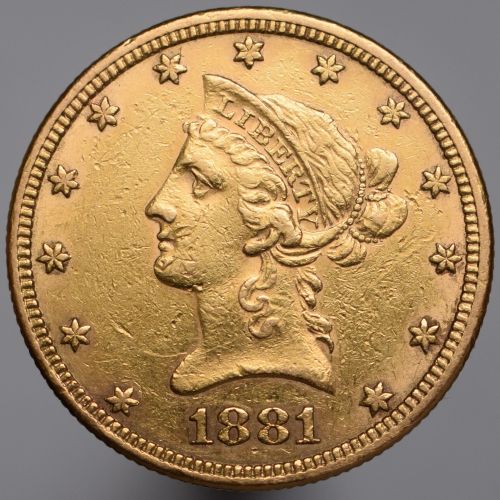 1881 USA Głowa $10 - 10 dolarów