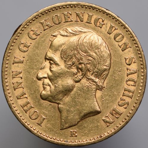 1873 Niemcy Saksonia Jan V - 20 marek