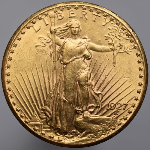 1927 USA Saint Gaudens $20 - 20 dollars
