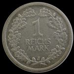 1927 J - 1 Reichs Mark