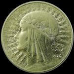 1932 - Głowa kobiety - 10 złotych