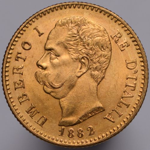 1882 R Włochy Umberto I - 20 lirów