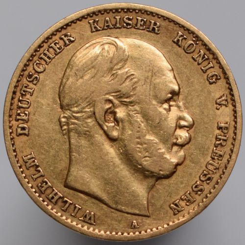 1875 Německo Prusko Vilém I. – 10 marek