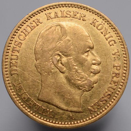 1877 Deutschland Preußen Wilhelm I. - 5 Mark