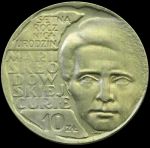 1967 PRL Maria Skłodowska-Curie 10 złotych